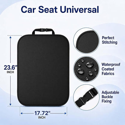 Back Seat Cover for Kids, 2 Pack Waterproof Kick Mats Backseat Protector, Car Seat Back Protectors for Vehicles to Protect from Dirt, Mud & Scratches,Easy to Clean X-Large - Image 3