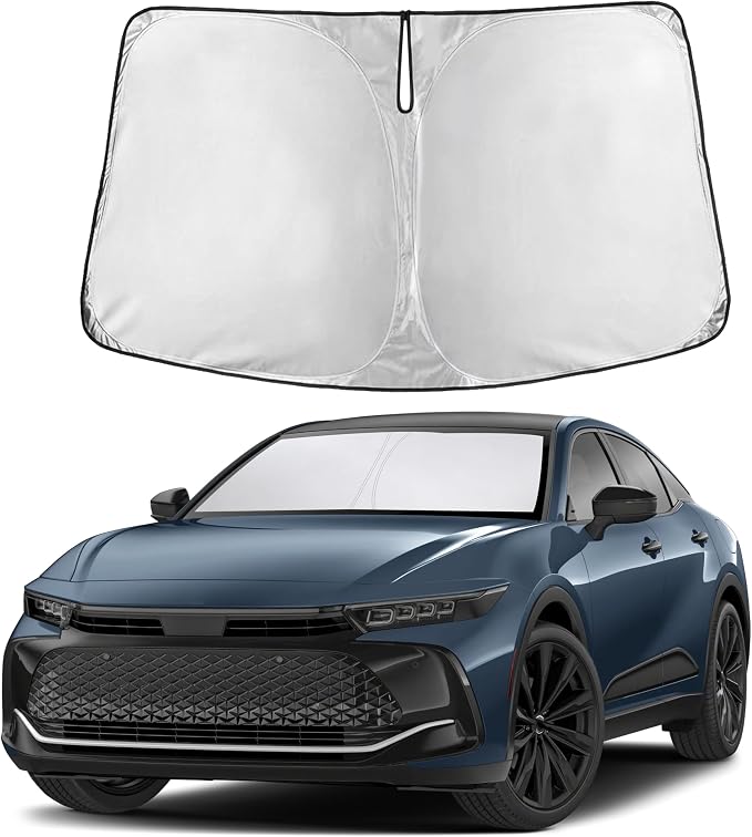 Autovir Windshield Sun Shade Fit for 2023-2024 2025 2026 Toyota Crown | Sunshade, Front Car Window Shades Sun Visor, Blocks UV Rays & Heat, Car Accessories by Autovir