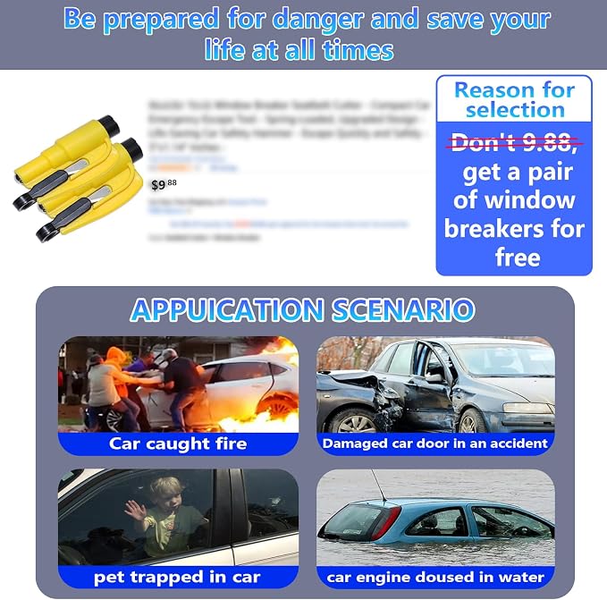 【Compatible with Ford Explorer】 Car Seat Gap Filler | No Drop Seat Guard Compatible with Ford Explorer Accessories Drop Seat Guards for Cars(2Pcs) Car Escape Tool(2Pcs) - Image 4