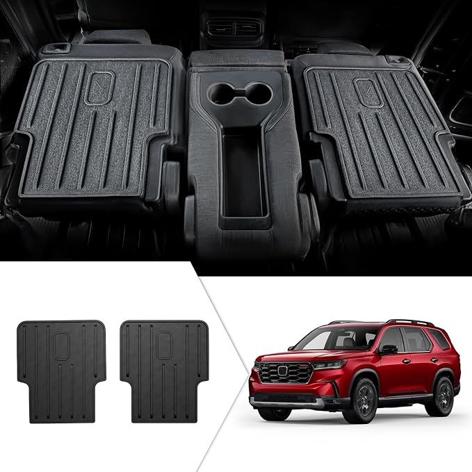 Kick Mats Backrest Mats for Honda Pilot 2026 2023-2025 | (for Acura MDX 2022-2026), All Weather 2nd Row Seat Back Cover Protection Replacement, Odorless TPE Material, Easy to Clean by Houclemic