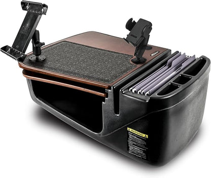 AutoExec AE-GMCD-PM-TAB-21M GripMaster Car Desk for Your Vehicle Workstation and Mobile Office, Mahogany with Phone Mount and Tablet Mount by AutoExec