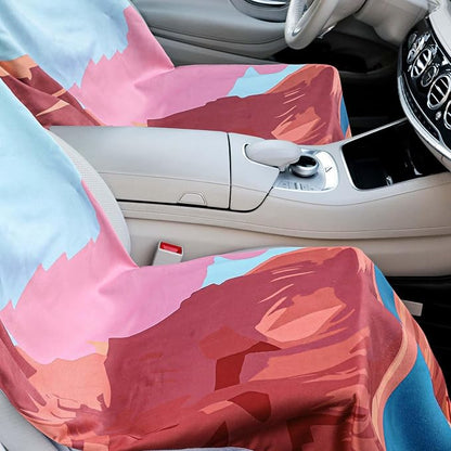 Hahafelt 2 Pack Car Seat Towel Cover with Storage Bag, Grand Canyon | 63 x 32 in Car Towel Seat Cover Non Slip Waterproof, Gym Workout Swimming Running, Machine Washable Sweat Absorbent Protector - Image 5