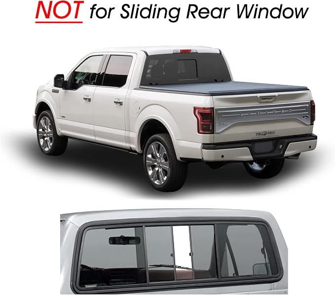 Rear Tailgate Window Sunshade Custom Fit for 2009-2014 Ford F-150 Truck | Pickup - NOT for Sliding Window | UV Reflector Sun Protector Privacy Multi-Layer Insulated Blockout Accessories [Made in USA] - Image 3