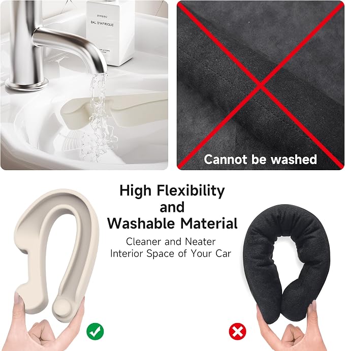 Givifive Car Seat Gap Filler Organizer 2Pack Soft Foam 3IN1 Multifunctional | Seat Side Gap Filler Strip with Slot & Hook Universal Fit Car SUV Truck Fill The Gap Between Seat & Console (Narrow Ivory) - Image 8