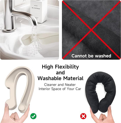 Givifive Car Seat Gap Filler Organizer 2Pack Soft Foam 3IN1 Multifunctional | Seat Side Gap Filler Strip with Slot & Hook Universal Fit Car SUV Truck Fill The Gap Between Seat & Console (Standard Ivory) - Image 8
