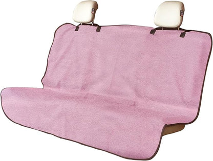 Back Seat Cover for Car Trucks Van SUV Jeep,Waterproof Rear Bench Towel Seat Covers for Dogs and Kids,Automotive Backseat Protector (Pink) by LoyaGour