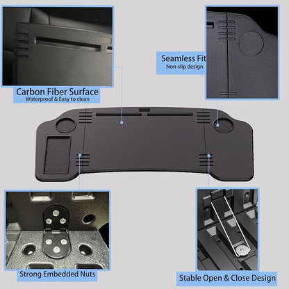 Foldable Car Desk for Tesla Model Y Model 3 Car Food Tray | Car Desk for Laptop | Car Tray Tesla Table | Steering Wheel Tray Table | Multipurpose Travel Car Accessories - Image 6