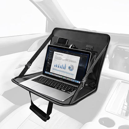 NEVERLAND Car Steering Wheel Desk for Laptop - 3-in-1 Car Tray | Fits < 15.75" Wheels, Portable, Car Desk Table Tray for Commuters and Kids, Holds 15" Laptops & 6.6 lbs Load by Professionalcoversellers