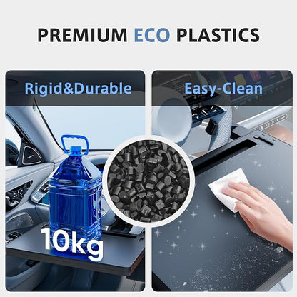 Steering Wheel Tray, Car Food Tray, Car Desk for Laptop, Multipurpose Car Table for Eating & Work, Adjustable Car Tray with Drawer and Anti-Slip Protective Adhesive - Image 7