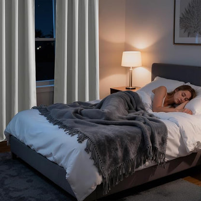 RYB HOME Bedroom Blackout Curtains 63 inches Long, 100% Blackout | Thermal Insulated, Noise Reducing, Curtains for Living Room Nursury, For Sleep, W42 x L63, Biscotti Beige - Image 5