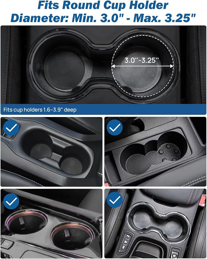 JOYTUTUS Cup Holder Phone Mount for Car, Car Cellphone Large Adapter Long Arm with 360 Degree Rotation, Compatible iPhone, Samsung & All Smartphones,Black,1 Pack - Image 3