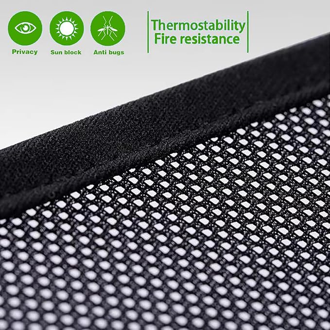 Car Side Window Sun Shades Fit for Toyota Sienna 2021-2026,Breathable Mesh Car Curtains Protection Heat and UV & Privacy for Baby Sleeping Camping,2Pcs-Front Window - Image 3