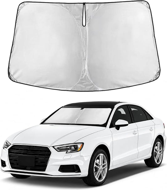 Autovir Windshield Sun Shade Fit for 2014-2018 2019 2020 Audi A3 | Sunshade, Front Car Window Shades Sun Visor, Blocks UV Rays & Heat, Car Accessories by Autovir