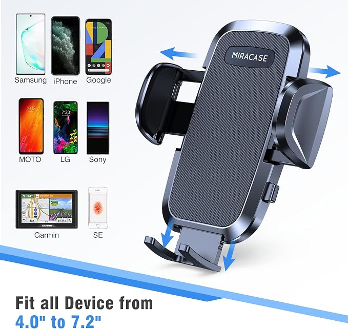 miracase Cup Holder Phone Mount for Car, Universal Phone Holders for Your Car, Gooseneck Adjustable Car Cup Cell Phone Mount for iPhone Samsung Google and All 4.0-7.2 inches Smartphones - Image 4