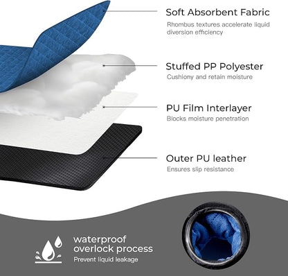 2 Pack Waterproof Piddle Pads Carseat Potty Training Car Seat Protector Waterproof Car Seat Liner Cover to Prevent Pee - Image 4