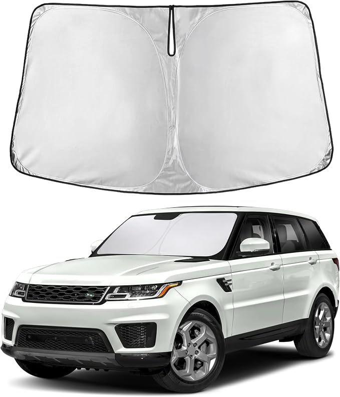 Autovir Windshield Sun Shade Fit for 2013-2020 2021 Land Rover Range Rover | Sunshade, Front Car Window Shades Sun Visor, Blocks UV Rays & Heat, Car Accessories by Autovir