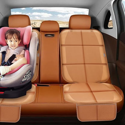 Meolsaek Car Seat Protector for Child Car Seat，Non-Slip Backing No Imprints | Durable Car Seat Mat 600D Fabric, Waterproof Car Seat Cover with Thick Pad - Image 6