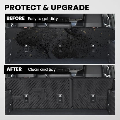 LASFIT Rear Seat Back Protector for Honda Passport 2026 | All Weather TPE Pet Friendly Custom Fit Passport Second Row Back Seat Cover Mat Liner Accessories, Black - Image 4