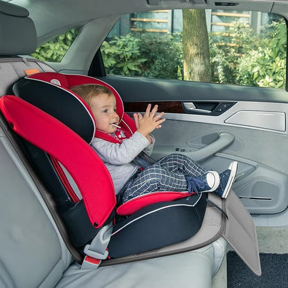 SMART ELF 2 Pack Car Seat Protector-600D Fabric Waterproof (Light Grey) | Baby/Pets for Child Car Seat with Thicily Padded and Non-Slip Backing Mesh Pockets, Universal Size - Sedan SUV Truck - Image 4