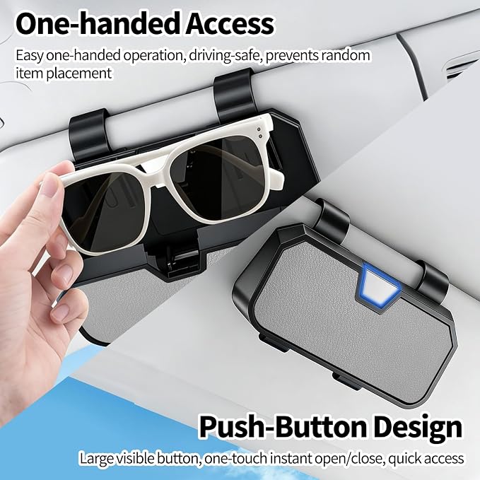 Sunglasses Holder for Car Visor Leather Eyeglasses Organizer Case for BMW X3 X5 X7 X1 3 4 2 5 Series Accessories - Image 4