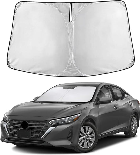 Autovir Windshield Sun Shade Fit for 2020-2023 2024 2025 Nissan Sentra | Sunshade, Front Car Window Shades Sun Visor, Blocks UV Rays & Heat, Car Accessories by Autovir
