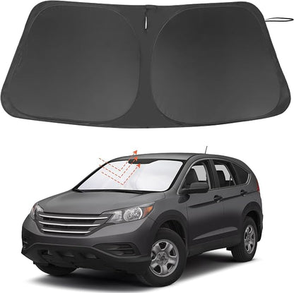 Windshield Sun Shade for 2012-2016 Honda CR-V CRV Accessories | Full covered, Foldable & Durable, Block UV Rays, Reduce Heat, Easy to install, Keep Car Cooler by LHFLIVE