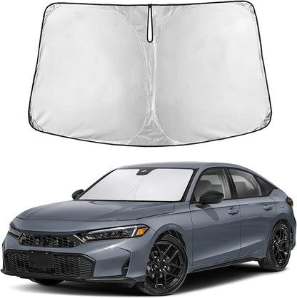 Autovir Windshield Sun Shade Fit for 2022-2024 2025 2026 Honda Civic | Sunshade, Front Car Window Shades Sun Visor, Blocks UV Rays & Heat, Car Accessories by Autovir