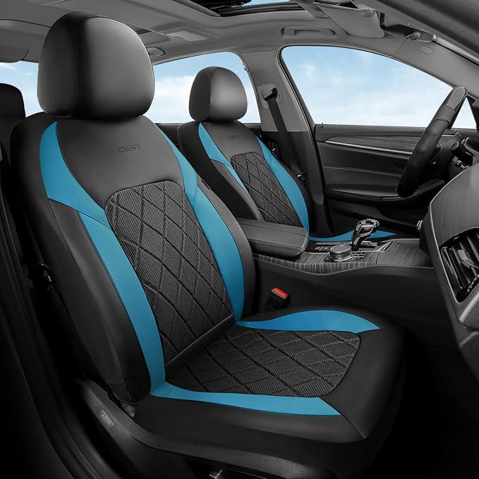 Coverado Car Seat Covers, Front Seat Covers, 2 Front Automotive Seat Cover, Mesh Breathable Seat Protectors, Universal Fit for Most Cars by COVERADOAUTO