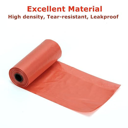 Ginsco 0.8 Gallons Disposable Trash Bags for Mini Car Trash Can, Portable Small Car Garbage Bags, Cars Accessories, Mini Trash Bags, Plastic Trash Bag for Cars/Home/Office (12 Rolls/180 Counts) Red - Image 2