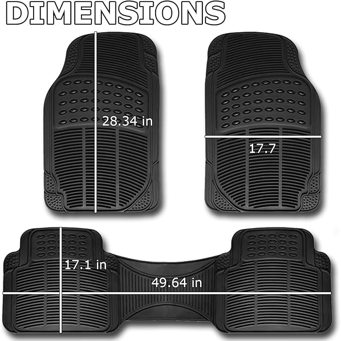 Vaygway Car Mats, All Weather Floor Mats for Cars, Auto Floor Mat, Car Mat Full Set, Automotive Carpet & Cargo Liners, Cars Carpet 4 Pc - Image 4