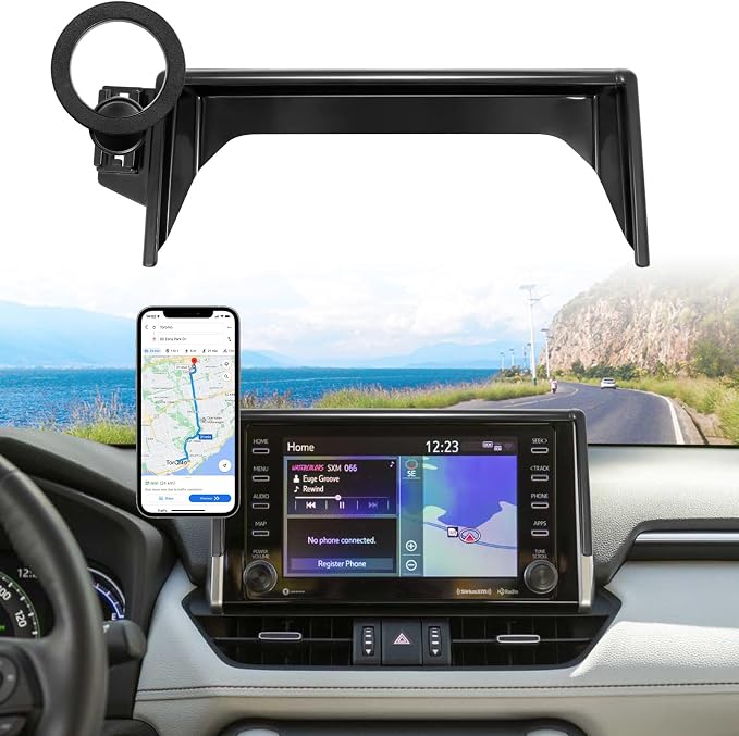 Car Phone Holder for 2019-2025 Toyota RAV4 Accessories 7/8-inch | Strong Magnetic Cell Phone Mount for Magsafe iPhone, 360° Hands-Free No Air Vent Blockage One-Hand Operation Stable Stand by MOCHENT