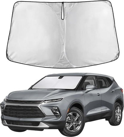 Autovir Windshield Sun Shade Fit for 2019-2024 2025 2026 Chevrolet Blazer | Sunshade, Front Car Window Shades Sun Visor, Blocks UV Rays & Heat, Car Accessories by Autovir