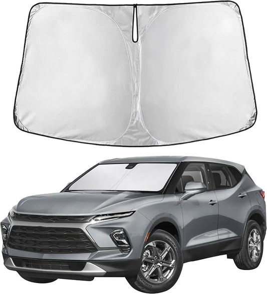Autovir Windshield Sun Shade Fit for 2019-2024 2025 2026 Chevrolet Blazer | Sunshade, Front Car Window Shades Sun Visor, Blocks UV Rays & Heat, Car Accessories by Autovir