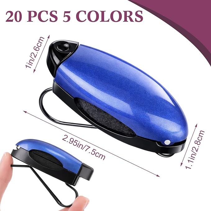 Frienda 5 Pcs Car Sun Visor Clip Sunglasses Holder,Classic Color | Visor Clips for Eyeglasses, Securely Holds Glasses, Ticket Card Holder, Metal Shell Spring Clip, For Women Men Drivers - Image 2