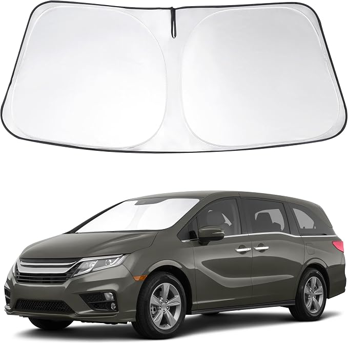 Windshield Sun Shade Sunshade for 2018-2026 Honda Odyssey | Full covered for windshield, Foldable & Durable, Block UV Rays, Reduce Heat, Easy to install, Keeps Car Cooler by LHFLIVE