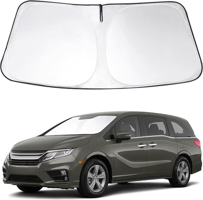 Windshield Sun Shade Sunshade for 2018-2026 Honda Odyssey | Full covered for windshield, Foldable & Durable, Block UV Rays, Reduce Heat, Easy to install, Keeps Car Cooler by LHFLIVE