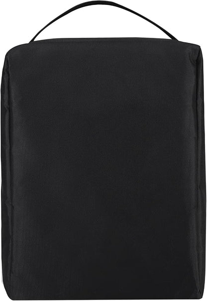 Gloppie Shoe Bags for Travel - Portable Shoes Storage Bag, Shoe Pouch, Shoe Packing Cubes for Men Women - Classic Black | 12 x 9 x 5 in travel shoe bag with a full-opening zipper, carry handle, and fold-flat design for shoes up to US size 10 - Image 3