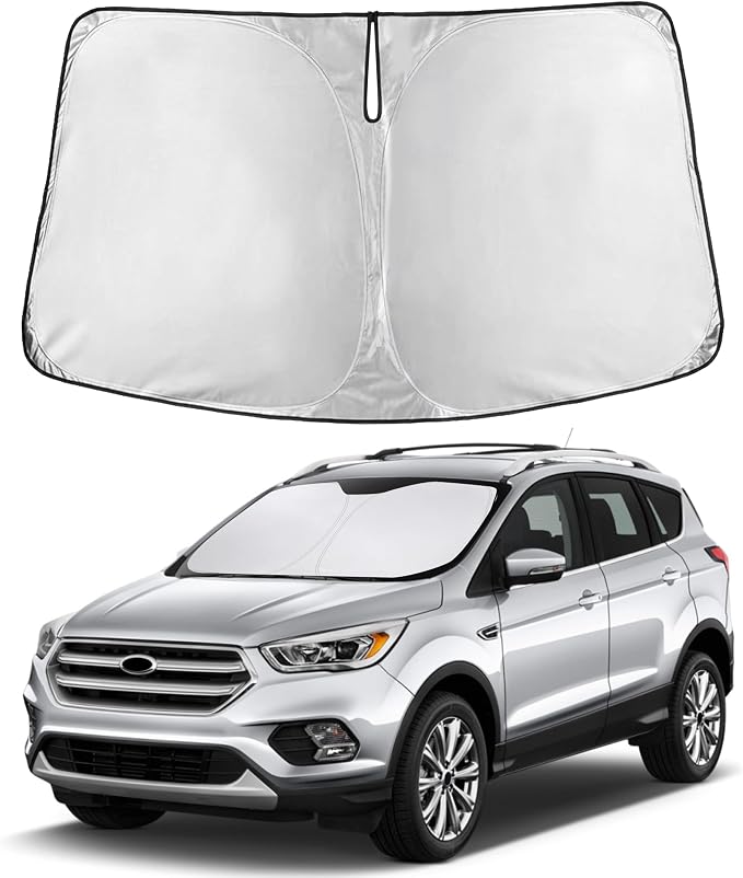 Autovir Windshield Sun Shade Fit for 2013-2017 2018 2019 Ford Escape | Sunshade, Front Car Window Shades Sun Visor, Blocks UV Rays & Heat, Car Accessories by Autovir