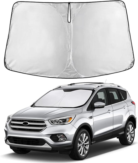 Autovir Windshield Sun Shade Fit for 2013-2017 2018 2019 Ford Escape | Sunshade, Front Car Window Shades Sun Visor, Blocks UV Rays & Heat, Car Accessories by Autovir