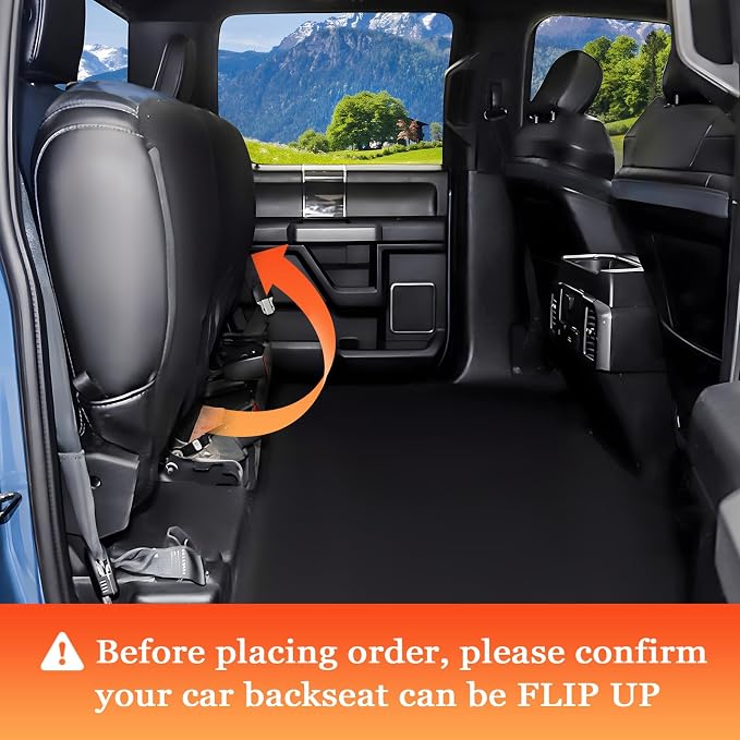 Mancro Waterproof Dog Hammock for Truck, Compatible with F150/RAM, Orange | Visible Mesh Window,Great Gift,Storage Pockets,Effortless Cleaning, designed for full-size trucks, water-resistant polyester - Image 7