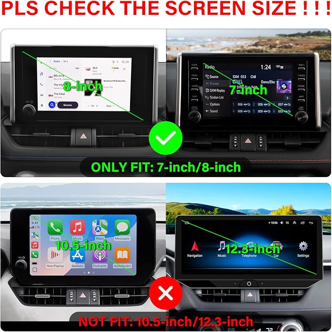 Car Phone Holder for 2019-2025 Toyota RAV4 Accessories 7/8-inch | Strong Magnetic Cell Phone Mount for Magsafe iPhone, 360° Hands-Free No Air Vent Blockage One-Hand Operation Stable Stand - Image 2