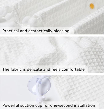 Car Side Window Sun Shade, Cute Blackout Car Window Shade Privacy Curtain for Baby, Automative UV Protection Window Shades with Suction Cup for Back Seat (Three Bears) - Image 4
