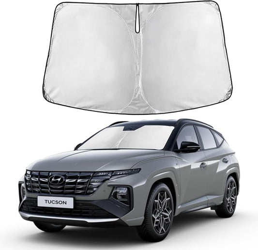Autovir Windshield Sun Shade Fit for 2016-2019 2020 2021 Hyundai Tucson | Sunshade, Front Car Window Shades Sun Visor, Blocks UV Rays & Heat, Car Accessories by Autovir