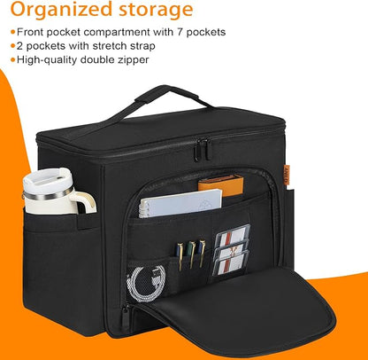 ANILD Front Car Seat Organizer, Car Office Work Truck Organizer | Office Organizer with Desk Supplies Compartment, Detachable Shoulder Strap, Compatible with Cars, Trucks and Vans - Image 3