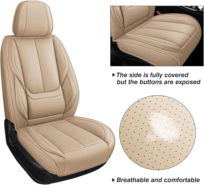 MINGBRON Seat Covers, Car Seat Covers Front Seats, Car Seat Cover, Car Seat Protector Waterproof,Seat Covers Carseat Cover Universal Fit for Most Cars - Image 4