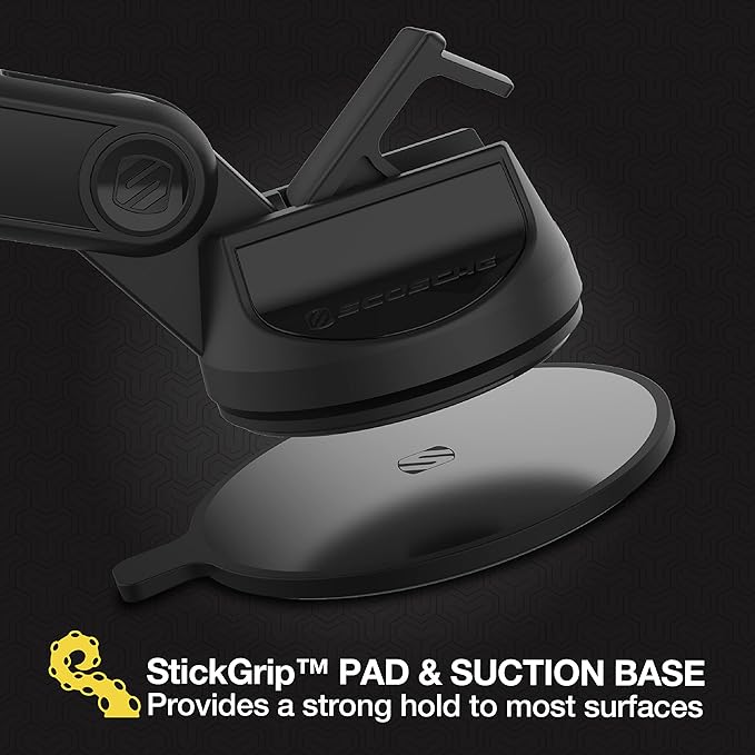 Scosche MP2WDEX2-XTSP MagicMount Pro2 Magnetic Car Phone Holder Extendo Telescoping Windshield or Dashboard Mount with Suction Cup Compatible with MagSafe, iPhones, Galaxy, Pixel & All Smartphones - Image 4