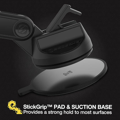 Scosche MP2WDEX2-XTSP MagicMount Pro2 Magnetic Car Phone Holder Extendo Telescoping Windshield or Dashboard Mount with Suction Cup Compatible with MagSafe, iPhones, Galaxy, Pixel & All Smartphones - Image 4