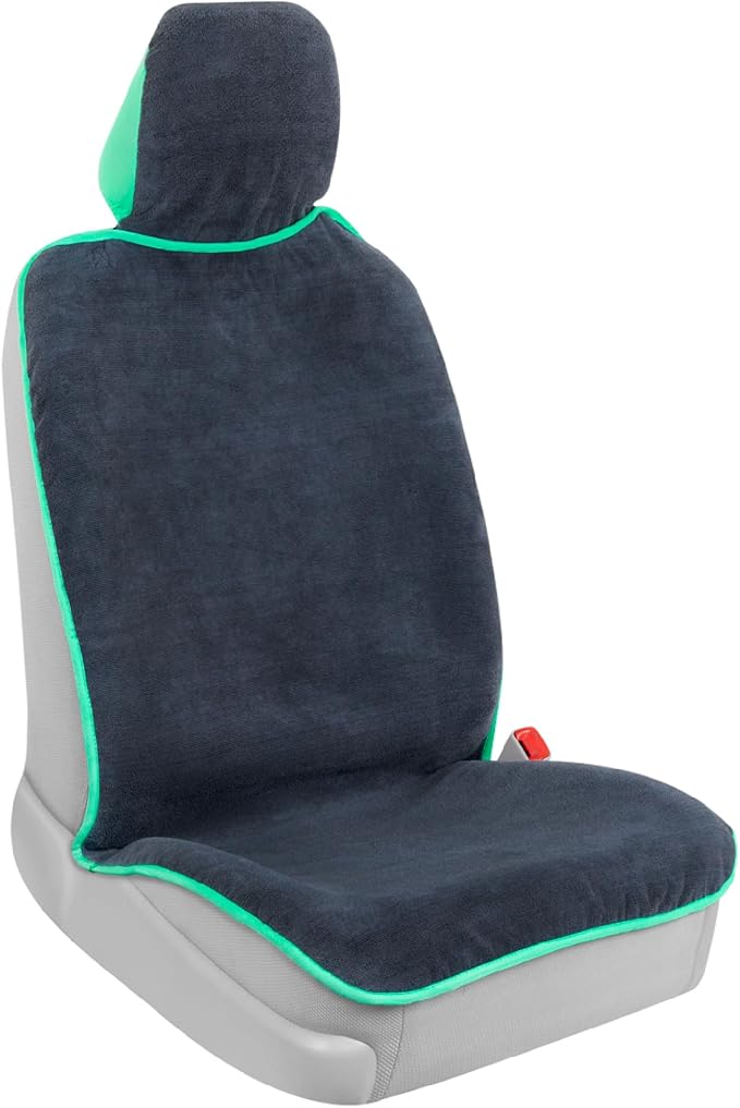 BDK UltraFit Waterproof Towel Seat Covers for Cars - 1 Piece Washable Cloth Car Seat Cover Towels Front Seats - Sweat Seats Protector for Gym, Swimming, Surfing, Running - Universal Fit for Most Cars by BDK