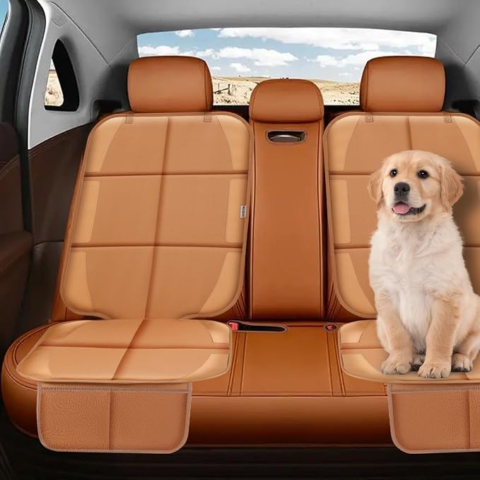 Meolsaek Car Seat Protector for Child Car Seat，Non-Slip Backing No Imprints | Durable Car Seat Mat 600D Fabric, Waterproof Car Seat Cover with Thick Pad - Image 5