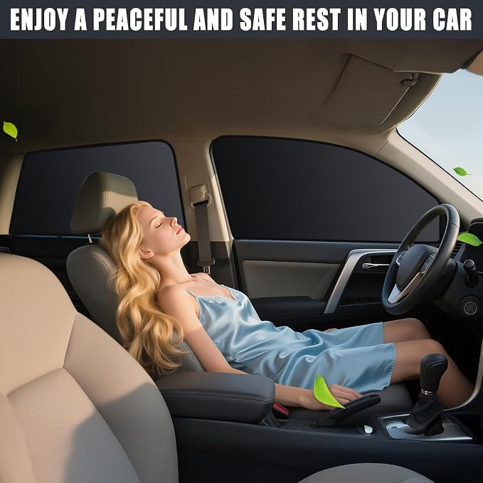ZATOOTO Car Window Shades for CX-5 2017-2024,100% Block Light Privacy | Effective Sun Blocking, Metal Frame Fit. Great for Family, Camping, Full Privacy Protection. - Image 8